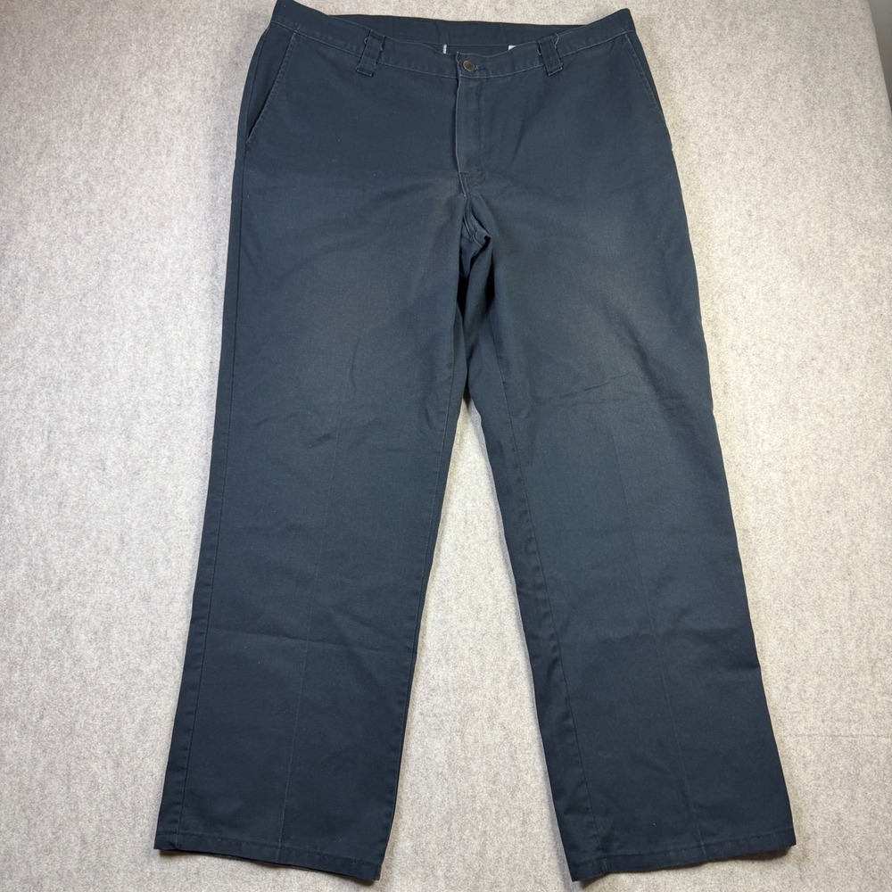 Dickies 874 Original Fit Black Work Pants Mens 38x28 Straight Leg Twill GP474BK